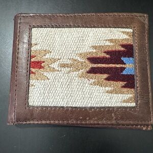 🆕Nocona Men's Bifold Aztec Leather Wallet